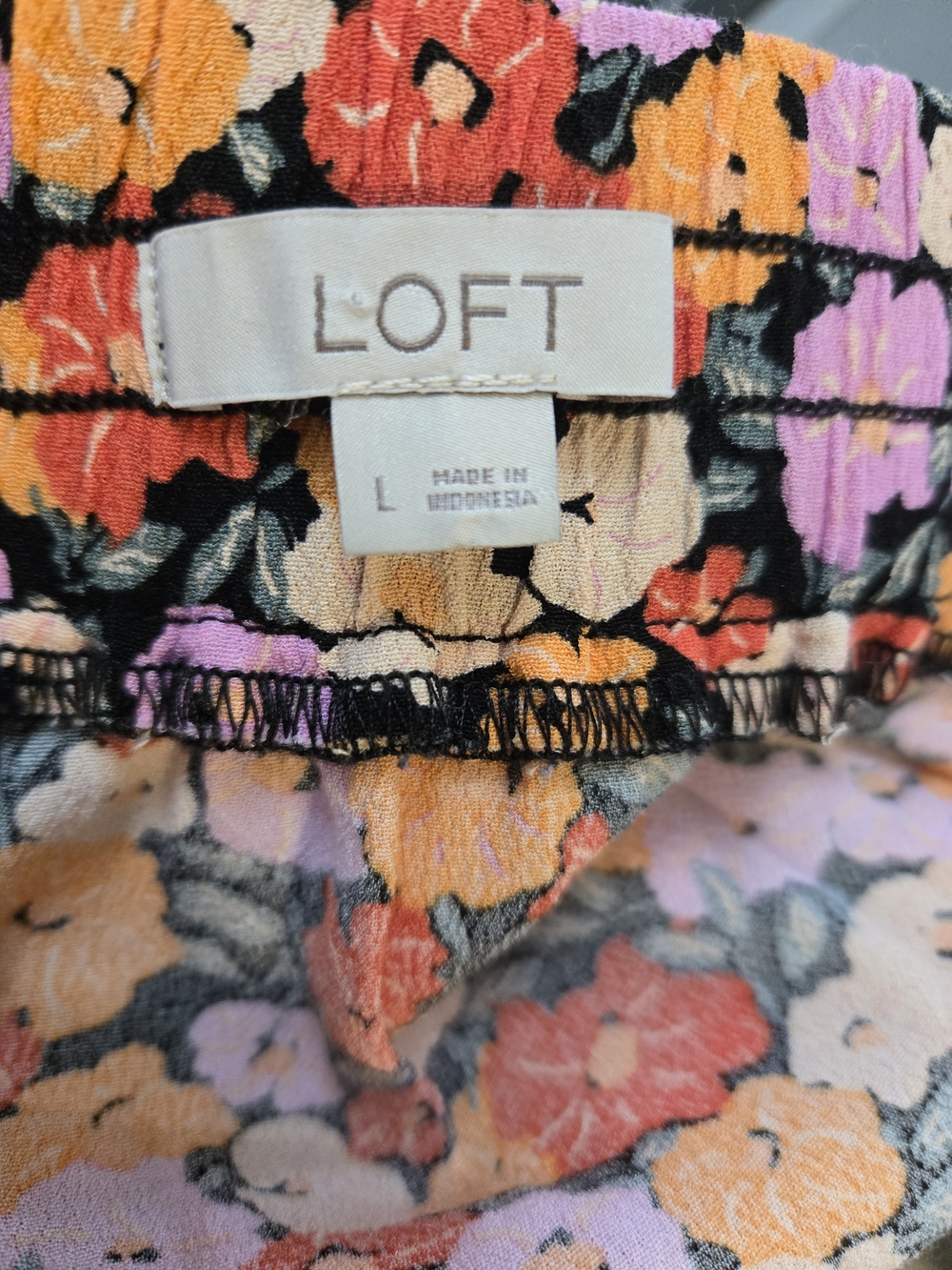 LOFT Skirt with Ruffle Hem Sz Large - Picture 3 of 5
